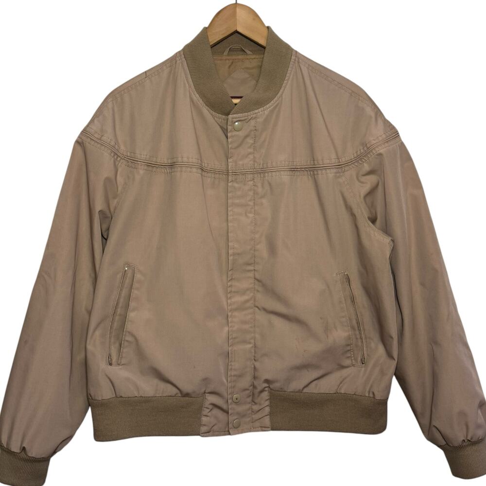 Vintage Arnie by Arnold Palmer Size Large Khaki Bomber Jacket